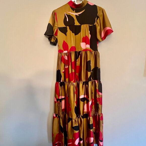 Anthropologie Corey Lynn Calter Maxi Dress Gown Floral Multicolor Women's XS EUC - Picture 2 of 5